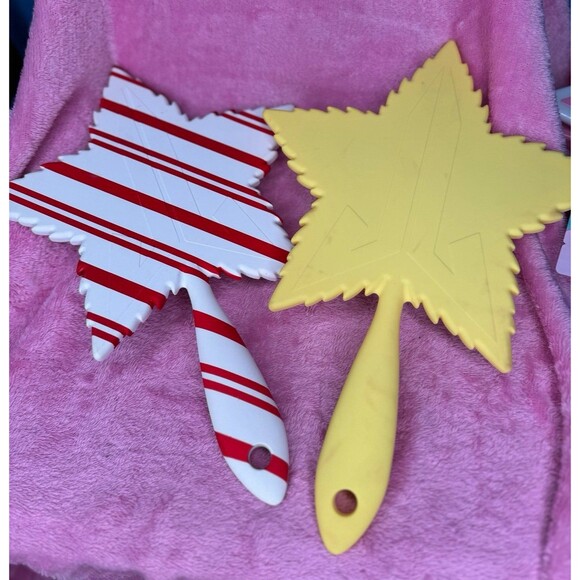 Jeffree Star Set of two Hand Mirrors Leaf Shaped **Read Description!** - Picture 1 of 2